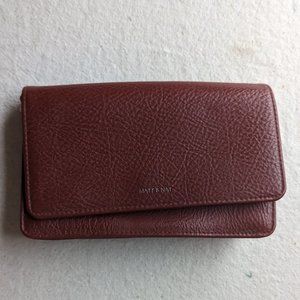 Matt & Nat Vegan Leather Wallet in Burgundy